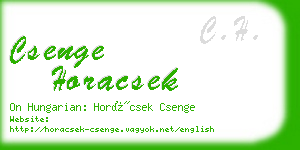 csenge horacsek business card